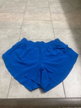 CRZ YOGA Royal Blue Women’s Layered Athletic Shorts